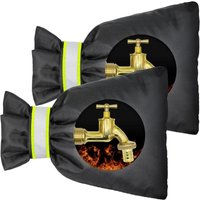 BEBUSINGOTO 2er-Pack Wasserhahn-Abdeckungen für den Außenbereich für den Winter, H 9 x B 7 Zoll, Wasserhahn-Socken für den Außenbereich zum BEBUSINGOTO 2er-Pack Wasserhahn-Abdeckungen für den Außenbereich für den Winter, H 9 x B 7 Zoll, Wasserhahn-Socken für den Außenbereich zum von BEBUSINGOTO