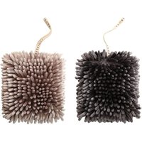 BEBUSINGOTO 2er-Pack supersaugfähige Mikrofaser-Chenille-Handtücher zum Aufhängen, schnelltrocknende, weiche Chenille-Kugelhandtücher für Badezimmer BEBUSINGOTO 2er-Pack supersaugfähige Mikrofaser-Chenille-Handtücher zum Aufhängen, schnelltrocknende, weiche Chenille-Kugelhandtücher für Badezimmer von BEBUSINGOTO