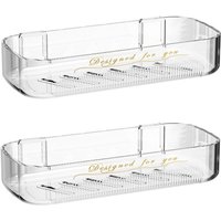 BEBUSINGOTO 2er-Set Badezimmer-Wandregale (ohne Bohren), Abflussregale für Bad/Küche von BEBUSINGOTO