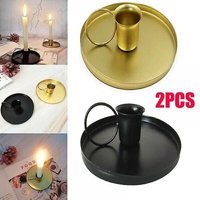 BEBUSINGOTO 2er-Set Retro-Kerzenhalter aus Metall für Schreibtischdekoration, Heimdekoration, Hochzeitsdekoration BEBUSINGOTO 2er-Set Retro-Kerzenhalter aus Metall für Schreibtischdekoration, Heimdekoration, Hochzeitsdekoration von BEBUSINGOTO