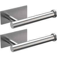 BEBUSINGOTO 2er Set Toilettenpapierhalter Wandmontage Edelstahl, selbstklebender Toilettenpapierhalter ohne Bohren BEBUSINGOTO 2er Set Toilettenpapierhalter Wandmontage Edelstahl, selbstklebender Toilettenpapierhalter ohne Bohren von BEBUSINGOTO