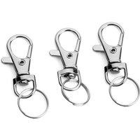 BEBUSINGOTO 30 Stück, Schlüsselringe, Drehkarabiner, Drehschlüsselanhänger aus Metall BEBUSINGOTO 30 Stück, Schlüsselringe, Drehkarabiner, Drehschlüsselanhänger aus Metall von BEBUSINGOTO
