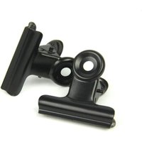 BEBUSINGOTO 30 Stück Mini-Scharnierklammern aus schwarzem Metall, kleine Büroklammern für Etiketten, Taschen, Geschäfte, Büro und Küche zu Hause (22 von BEBUSINGOTO