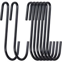 BEBUSINGOTO 30er-Pack 3 Zoll schwere S-Haken, schwarzer Topflappen, S-Haken für Küchenutensilien, Löffel, Pfannen, Töpfe und Pfannen, Besteck, BEBUSINGOTO 30er-Pack 3 Zoll schwere S-Haken, schwarzer Topflappen, S-Haken für Küchenutensilien, Löffel, Pfannen, Töpfe und Pfannen, Besteck, von BEBUSINGOTO