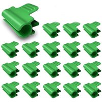 BEBUSINGOTO 35 Stück Garten-Gewächshaus-Clips, Garten-Schattenrohr-Clips und 1 Beutel mit Kordelzug für saisonale Pflanzenunterstützung, Vogelnetze, von BEBUSINGOTO