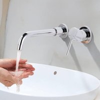 BEBUSINGOTO 360° drehbare Wand-Waschtischarmatur, Badezimmerarmatur für Badewanne und Waschbecken, modernes Design, Wand-Waschtischarmatur, Chrom BEBUSINGOTO 360° drehbare Wand-Waschtischarmatur, Badezimmerarmatur für Badewanne und Waschbecken, modernes Design, Wand-Waschtischarmatur, Chrom von BEBUSINGOTO