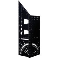 BEBUSINGOTO 3D-Zimmermannswinkel, Winkellineal aus Aluminiumlegierung, 45- und 90-Grad-Gehrungslineal für die Holzbearbeitung, Messlineal, Balken, von BEBUSINGOTO