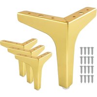 BEBUSINGOTO 4"/10cm Dreieckige Möbelbeine, ein Set aus 4 modernen Metall-Diamant-Sofabeinen als Ersatz für Schrank-, Kleiderschrank-, Sofa-, Tisch BEBUSINGOTO 4"/10cm Dreieckige Möbelbeine, ein Set aus 4 modernen Metall-Diamant-Sofabeinen als Ersatz für Schrank-, Kleiderschrank-, Sofa-, Tisch von BEBUSINGOTO