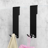 BEBUSINGOTO 4 Stück Duschhaken, Handtuchhaken aus Edelstahl ohne Bohren, für 6-12 mm dickes Glas für Badezimmer von BEBUSINGOTO