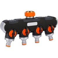 BEBUSINGOTO 4-Wege-Verteiler – 3/4" und 1/2" Wasserverteiler mit Hahnadapter für Gartenbewässerung, Waschen, Haustiere, Wasserdurchfluss regulierbar BEBUSINGOTO 4-Wege-Verteiler – 3/4" und 1/2" Wasserverteiler mit Hahnadapter für Gartenbewässerung, Waschen, Haustiere, Wasserdurchfluss regulierbar von BEBUSINGOTO