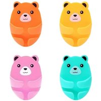 BEBUSINGOTO 4 stücke Steckdose Haken Draht Halter Kabel Organizer Niedlichen Cartoon Haken Wand Montiert Lagerung Haken Power Stecker Punch von BEBUSINGOTO