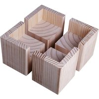 BEBUSINGOTO 4er-Pack Möbelerhöhungen, Möbelerhöhungen aus Holz, Schreibtisch- und Betterhöhung, Möbelhebefüße, Beine bis zu für Schreibtisch, Tisch BEBUSINGOTO 4er-Pack Möbelerhöhungen, Möbelerhöhungen aus Holz, Schreibtisch- und Betterhöhung, Möbelhebefüße, Beine bis zu für Schreibtisch, Tisch von BEBUSINGOTO