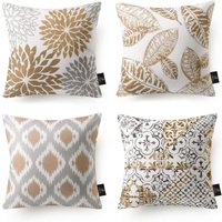 BEBUSINGOTO 4er-Pack New Living Series Dekorativer Kissenbezug in Kaffeefarbe, 45 x 45 cm BEBUSINGOTO 4er-Pack New Living Series Dekorativer Kissenbezug in Kaffeefarbe, 45 x 45 cm von BEBUSINGOTO