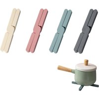 BEBUSINGOTO 4er-Pack Silikon-Untersetzer, faltbare Silikon-Untersetzer, hitzebeständige faltbare Matten, rutschfeste Untersetzer (Hellgelb, Rot, BEBUSINGOTO 4er-Pack Silikon-Untersetzer, faltbare Silikon-Untersetzer, hitzebeständige faltbare Matten, rutschfeste Untersetzer (Hellgelb, Rot, von BEBUSINGOTO