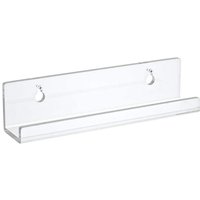 BEBUSINGOTO 4er-Pack transparentes Schallplatten-Wandregal für 7-Zoll-Schallplatten, Acryl-Vinylalbumhalter, CD-Regal, Albumrahmen-Organizer, von BEBUSINGOTO