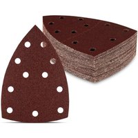 BEBUSINGOTO 60-teilig │ 11-Loch │ 105 x 152 mm │ Mixpack (je 10 x Körnung 40/60/80/120/180/240) │ für Multischleifer │ Schleifblätter │ Schleifpapier von BEBUSINGOTO