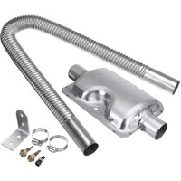 BEBUSINGOTO 600mm Auspuff Schalldämpfer Kit Diesel Luft Heizung Für Auto Parken 24mm BEBUSINGOTO 600mm Auspuff Schalldämpfer Kit Diesel Luft Heizung Für Auto Parken 24mm von BEBUSINGOTO