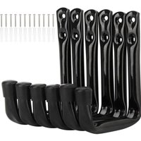 BEBUSINGOTO 6er-Pack Fahrrad-Wandhaken, robuste Garagen-Aufbewahrungshaken mit Schrauben von BEBUSINGOTO