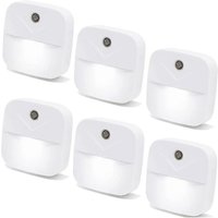 BEBUSINGOTO 6er-Pack Plug-in-LED-Nachtlichter, intelligente Nachtlichter mit EU-Stecker von BEBUSINGOTO