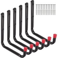 BEBUSINGOTO 6er-Pack robuste Garagen-Aufbewahrungshaken, 17 cm Wandaufhänger für Gartenschlauch, Klappstuhl und Fahrrad BEBUSINGOTO 6er-Pack robuste Garagen-Aufbewahrungshaken, 17 cm Wandaufhänger für Gartenschlauch, Klappstuhl und Fahrrad von BEBUSINGOTO