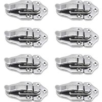 BEBUSINGOTO 8 Knebelverschlüsse, Knebelverschluss, Hebelverschluss für Schmuckschatulle, Geschenkboxen, Werkzeugkasten, Koffer und Truhe – Silber BEBUSINGOTO 8 Knebelverschlüsse, Knebelverschluss, Hebelverschluss für Schmuckschatulle, Geschenkboxen, Werkzeugkasten, Koffer und Truhe – Silber von BEBUSINGOTO