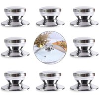 BEBUSINGOTO 8 Stück Topfdeckelknopfgriff aus Edelstahl, Topfdeckelknopfgriff mit Schrauben, Ersatzteile für Kochgeschirr in der Küche zu Hause BEBUSINGOTO 8 Stück Topfdeckelknopfgriff aus Edelstahl, Topfdeckelknopfgriff mit Schrauben, Ersatzteile für Kochgeschirr in der Küche zu Hause von BEBUSINGOTO