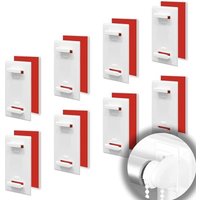 BEBUSINGOTO 8er Set kurze Klebehalterungen für Jalousien - Doppelrollos - ohne Bohren - Ersatzzubehör zur Befestigung an feststehenden PVC-Fenstern BEBUSINGOTO 8er Set kurze Klebehalterungen für Jalousien - Doppelrollos - ohne Bohren - Ersatzzubehör zur Befestigung an feststehenden PVC-Fenstern von BEBUSINGOTO