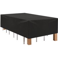 BEBUSINGOTO Abdeckung für Gartenmöbel, 180 x 120 x 70 cm, strapazierfähige Abdeckung aus Oxford-Polyester für Gartentische, rechteckige Abdeckung für von BEBUSINGOTO