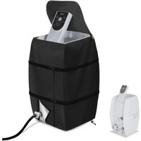 BEBUSINGOTO Abdeckung für Spa-Heizungspumpe, wasserdichte, isolierte Pumpenabdeckung für Spa, passend für mehrere Marken (schwarz, quadratisch) von BEBUSINGOTO