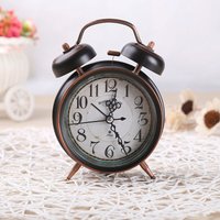 BEBUSINGOTO Altmodischer Wecker, mechanischer Retro-Wecker, traditioneller antiker Wecker mit Nachtlicht (schwarz) von BEBUSINGOTO