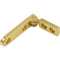 BEBUSINGOTO Antikes Scharnier, 90 Grad, L-förmige Halterung, Federscharniere, Schmuckschatulle, Scharnier, 4 Stück, goldfarben von BEBUSINGOTO