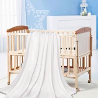 BEBUSINGOTO Baby-Flanell-Fleecedecke, 70 x 100 cm – weiche, flauschige Plüsch-Reisedecke für das Kinderbett, Reisedecke für Mädchen, Jungen, von BEBUSINGOTO