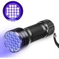 BEBUSINGOTO Beleuchtung UV-Taschenlampe, 21 LED-Ultraviolett-Taschenlampe, 395 nm, für fluoreszierende Tracer/Tierurin/Teppich BEBUSINGOTO Beleuchtung UV-Taschenlampe, 21 LED-Ultraviolett-Taschenlampe, 395 nm, für fluoreszierende Tracer/Tierurin/Teppich von BEBUSINGOTO