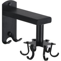 BEBUSINGOTO Drehbarer Küchenwandhaken, 360 ° drehbarer Küchenutensilienhalter 6 Haken, Küchenutensilienhalter, an der Wand montierter von BEBUSINGOTO
