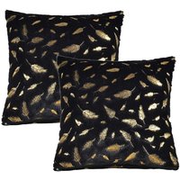 BEBUSINGOTO Einfarbiger Kissenbezug aus Plüsch mit goldenen Federn und KissenbezugEinfarbiger Kissenbezug aus Plüsch mit goldenen Federn und BEBUSINGOTO Einfarbiger Kissenbezug aus Plüsch mit goldenen Federn und KissenbezugEinfarbiger Kissenbezug aus Plüsch mit goldenen Federn und von BEBUSINGOTO
