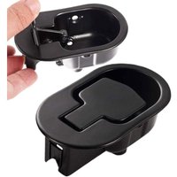 BEBUSINGOTO Ersatzteile für Liegesessel – Entriegelungsgriff für Liegesessel, Sofa, Ersatz-Metallgriff, schwarzer Metallgriff, 2 Stück von BEBUSINGOTO