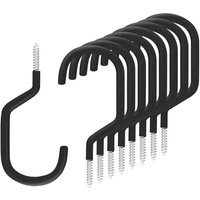 BEBUSINGOTO Fahrrad-Wandhaken für die Garage, 8er-Pack schwarze Haken zum Aufhängen von Mountainbikes, BMX und allen Arten, große Mehrzweckhaken BEBUSINGOTO Fahrrad-Wandhaken für die Garage, 8er-Pack schwarze Haken zum Aufhängen von Mountainbikes, BMX und allen Arten, große Mehrzweckhaken von BEBUSINGOTO