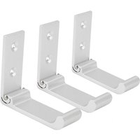 BEBUSINGOTO Faltbare Wandhaken, Kleiderbügel aus Aluminiumlegierung, für Küche, Büro, Schlafzimmer, Wohnzimmer, Badezimmer, 3er-Pack von BEBUSINGOTO