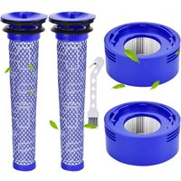 BEBUSINGOTO Filter für Dyson V7 V8 Sv10 Sv11 Staubsauger, 2 Hepa-Nachfilter und 2 Vorfilter, Ersatzteile 965661-01 und 967478-01 von BEBUSINGOTO