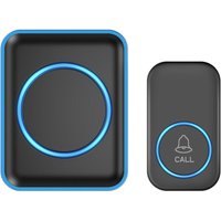 BEBUSINGOTO Funk-Türklingel für den Außenbereich, 300 Meter Funkreichweite, Haustürklingel mit 60 Klingelmelodien, 5 Lautstärkestufen und LED-Anzeige von BEBUSINGOTO