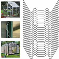 BEBUSINGOTO Gewächshausglasklammern, Gewächshausklammern Typ W aus Edelstahl, Gewächshausklammern Typ W, Gewächshaus-Montageklammern, BEBUSINGOTO Gewächshausglasklammern, Gewächshausklammern Typ W aus Edelstahl, Gewächshausklammern Typ W, Gewächshaus-Montageklammern, von BEBUSINGOTO