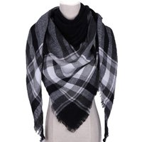 BEBUSINGOTO Großer Wollschal für Damen, kariert, Kaschmir, warm, für Herbst und Winter, Stola, klassisch, elegant, bequem, karierter Damenschal aus BEBUSINGOTO Großer Wollschal für Damen, kariert, Kaschmir, warm, für Herbst und Winter, Stola, klassisch, elegant, bequem, karierter Damenschal aus von BEBUSINGOTO