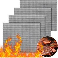 BEBUSINGOTO Gwhole 4-teiliges Grillset, Grillnetz, wiederverwendbare und zuschneidbare Backmatte, Antihaft-Grill für Joghurtbereiter, Kochen im BEBUSINGOTO Gwhole 4-teiliges Grillset, Grillnetz, wiederverwendbare und zuschneidbare Backmatte, Antihaft-Grill für Joghurtbereiter, Kochen im von BEBUSINGOTO
