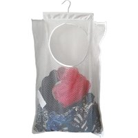 BEBUSINGOTO Hängender Wäschekorb aus Netzgewebe (76,2 x 50,8 x 5,1 cm), großer Beutel für schmutzige Kleidung, kann hinter der Tür, im Schrank, im von BEBUSINGOTO
