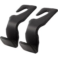 BEBUSINGOTO Haken für die Kopfstütze im Auto, Organizer für den Rücksitz, schwarze Haken aus Leder zum Aufhängen von Geldbörsen, Taschen und Mänteln, von BEBUSINGOTO