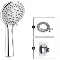 BEBUSINGOTO Handbrause mit Druckfunktion und fünf Modi, 1,5 m Edelstahlschlauch und stanzfreier Basis BEBUSINGOTO Handbrause mit Druckfunktion und fünf Modi, 1,5 m Edelstahlschlauch und stanzfreier Basis von BEBUSINGOTO