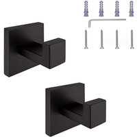BEBUSINGOTO Handtuchhaken Home Robe Haken SUS 304 Edelstahl Mattschwarzes Finish Mehrzweck-Wandhaken BEBUSINGOTO Handtuchhaken Home Robe Haken SUS 304 Edelstahl Mattschwarzes Finish Mehrzweck-Wandhaken von BEBUSINGOTO