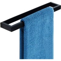 BEBUSINGOTO Handtuchhalter, Wandmontierter Handtuchhalter, Selbstklebender Handtuchring, Ohne Bohren, Schwarzer Handtuchhalter Aus Edelstahl, 30 cm von BEBUSINGOTO