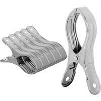 BEBUSINGOTO Handtuchklammern: 6er-Pack Strandtuchklammern aus Edelstahl, Stranddeckenhalterstifte, für Kreuzfahrtschiffe, Pool-Liegestühle BEBUSINGOTO Handtuchklammern: 6er-Pack Strandtuchklammern aus Edelstahl, Stranddeckenhalterstifte, für Kreuzfahrtschiffe, Pool-Liegestühle von BEBUSINGOTO