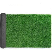 BEBUSINGOTO Hochwertiger synthetischer Kunstrasen, hochdichter Kunstrasen, realistischer Naturrasen für Gartenhunde (1 m x 1 m) von BEBUSINGOTO